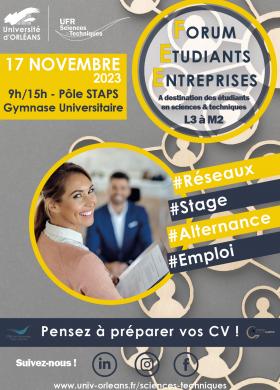 Forum Etudiants - Entreprises Orléans 2023