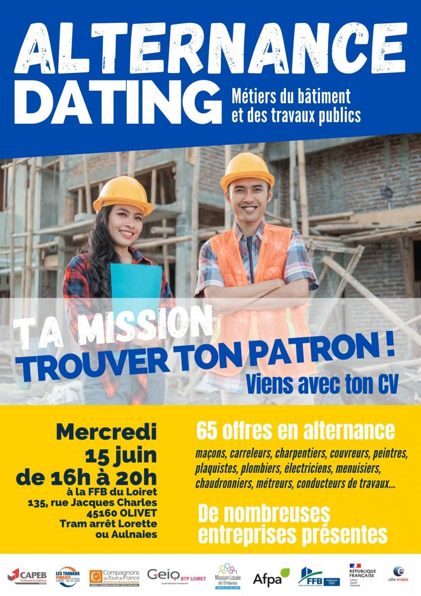 Alternance Dating Métiers du bâtiment et TP