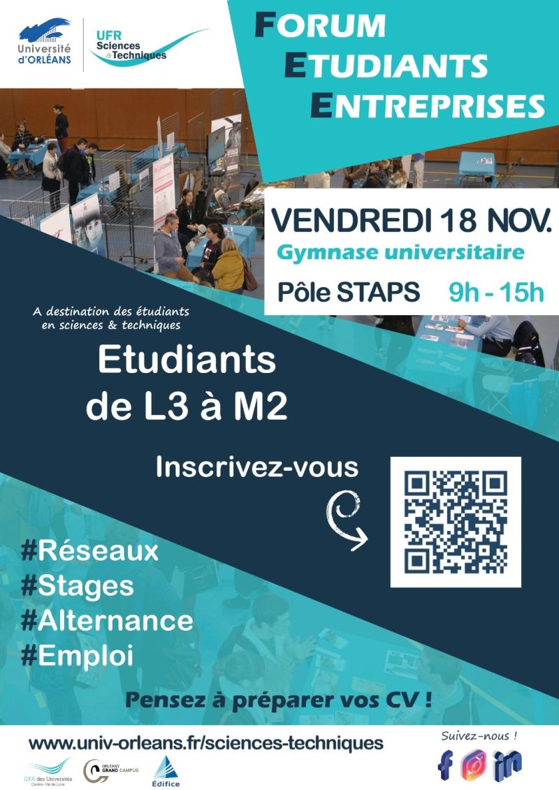 Forum Etudiants Entreprises en sciences & techniques 2022