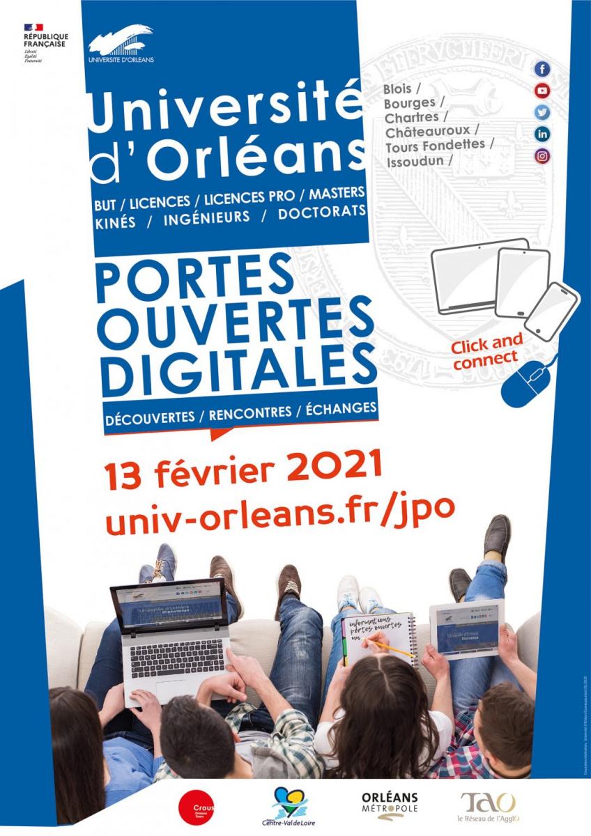 Portes Ouvertes Digitales Université d'Orléans 2021