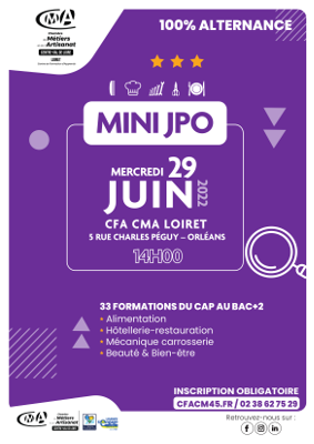 Portes ouvertes CFA CMA Loiret 2022